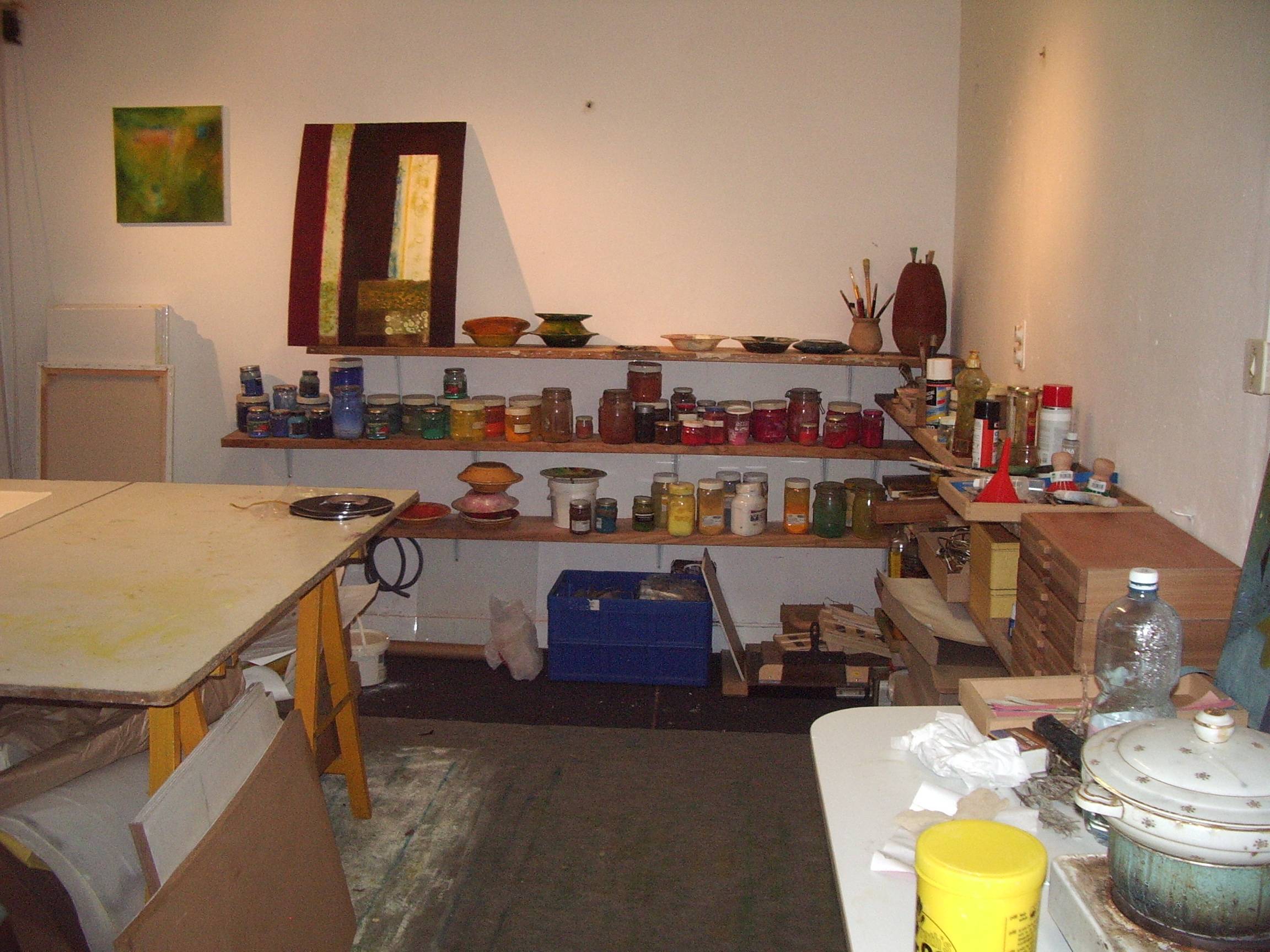 Atelier Anne Turlais, à Cabrerets, 2011